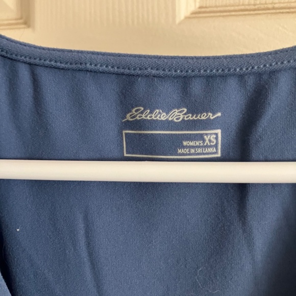 NWOT Eddie Bauer Aster Crossover Dress with Pockets - Bluebird XS - Picture 5 of 5
